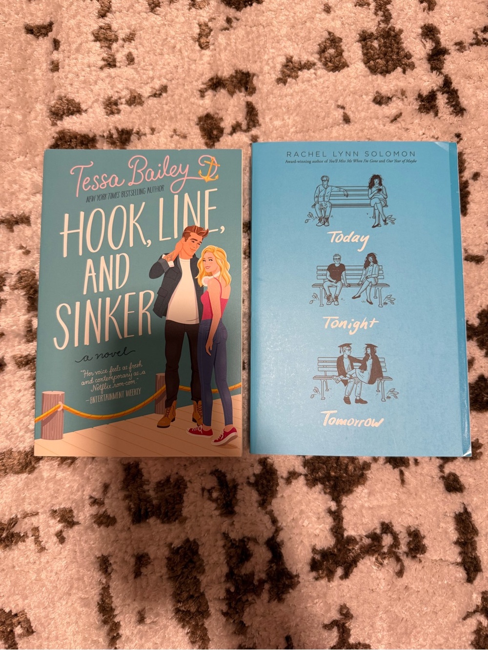 Light Blue Hardcover Novel - Hook, Line, and Sinker by